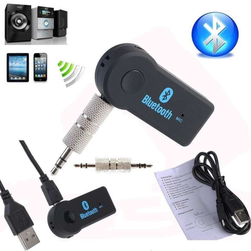 Bluetooth Hands Free Receiver -Stream Music to Any Device With an Auxiliary Input or Hand Free Calls