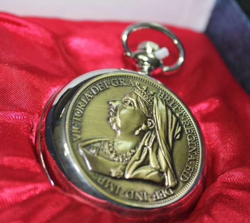 Stunning 1899 One Penny Pocket Watch in a Gift Box