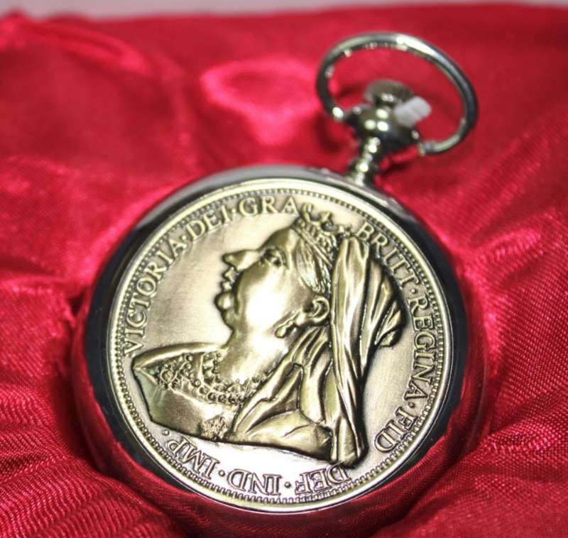 Stunning 1899 One Penny Pocket Watch in a Gift Box