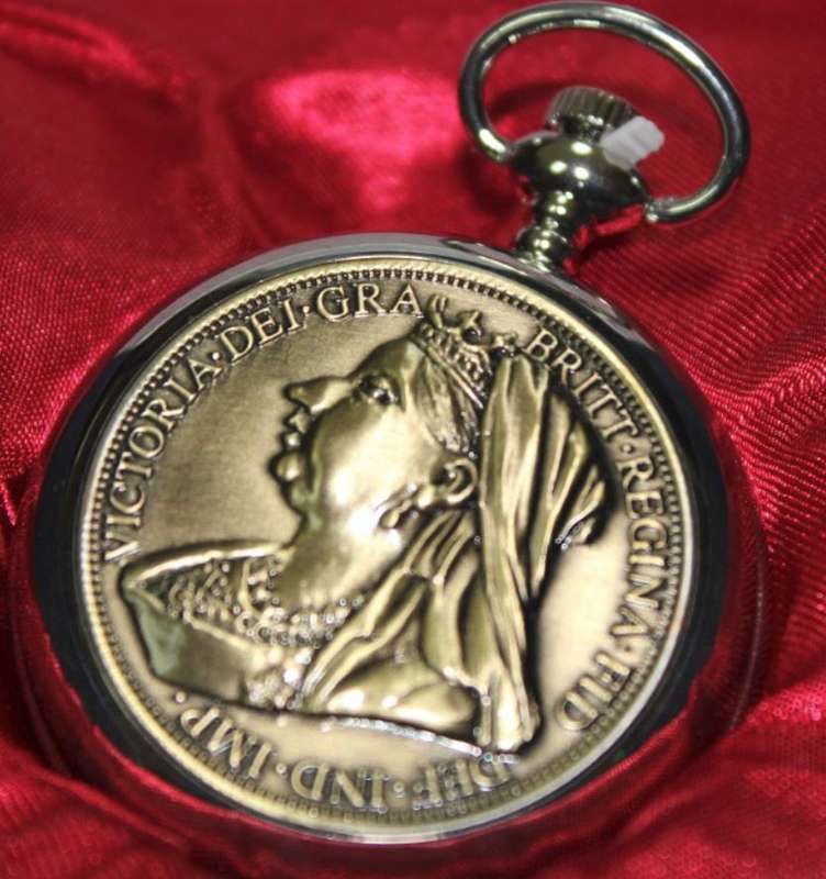 Stunning 1899 One Penny Pocket Watch in a Gift Box
