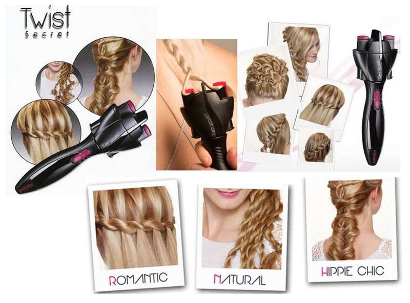 BaByliss Twisted braids Hair Brush - Quickly & Effortlessly Twisted Individual Braids