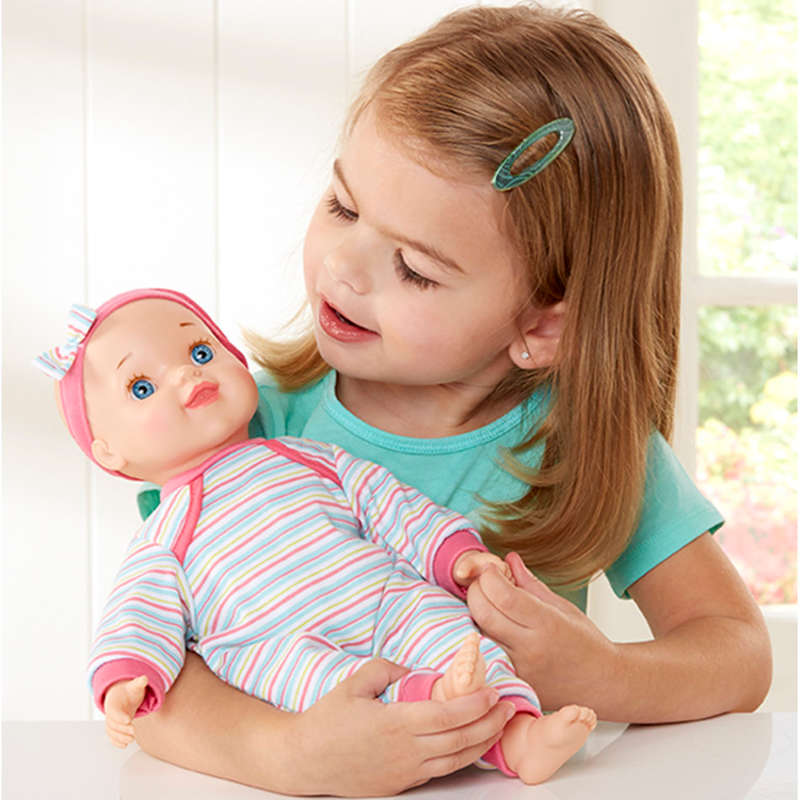 Cute Crying Baby Doll in Rocking Cradle With Lots of Accessories and Hours of Fun