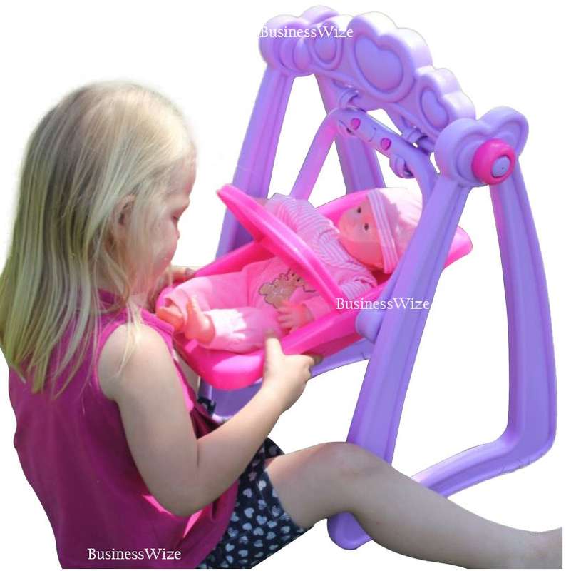 BLACK FRIDAY - WIN ONE GET ANOTHER TOY FREE (READ)  Crying Baby Doll in Swing & Detachable Car Seat
