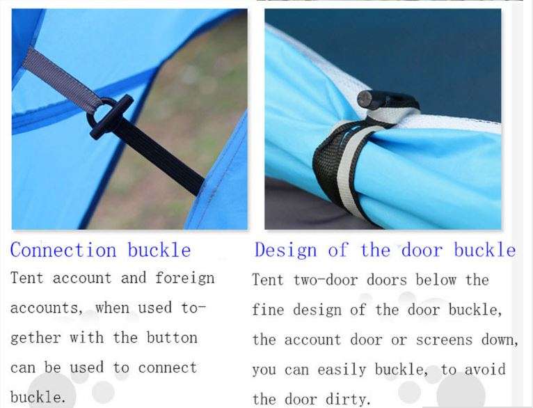 4 Man Tent in Zipper Bag - Lightweight & Easy to Install (200 X 220 X 135 cm)