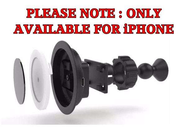360 Degree Rotating Wireless Car Charger For iPhone Phones, Tablets and Devices