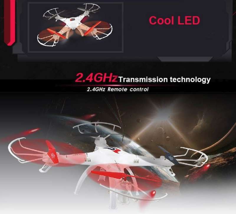 6-Aixs GYRO Remote Control 4CH Quad Copter Drone With LED Lights