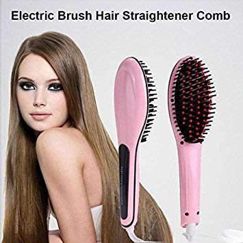 Simply Straight Ceramic Straightening Brush - Perfectly straight hair fast & easy