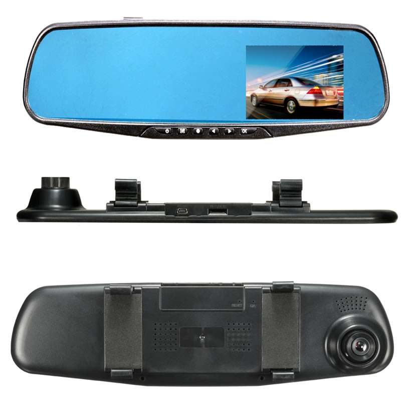 HD 1080P 2.8" Mirror Video Camera, LCD Screen, Support SD Card, Motion Detection, Loop Recording ...