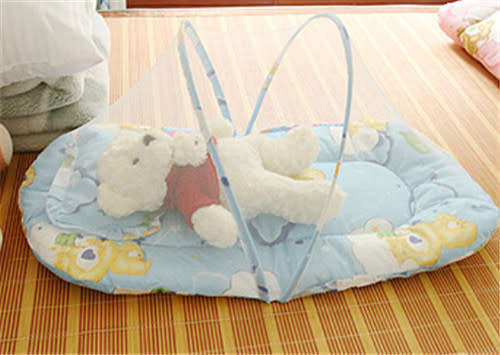 Baby Foldable Mattress & Pillow Net Bed - Protect Your Little One From Insects and Harmful Diseases
