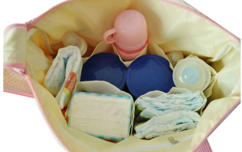 5 in 1 Baby Bag Set Made of Waterproof Microfiber Material - Lots of Space For All Your Baby's Needs