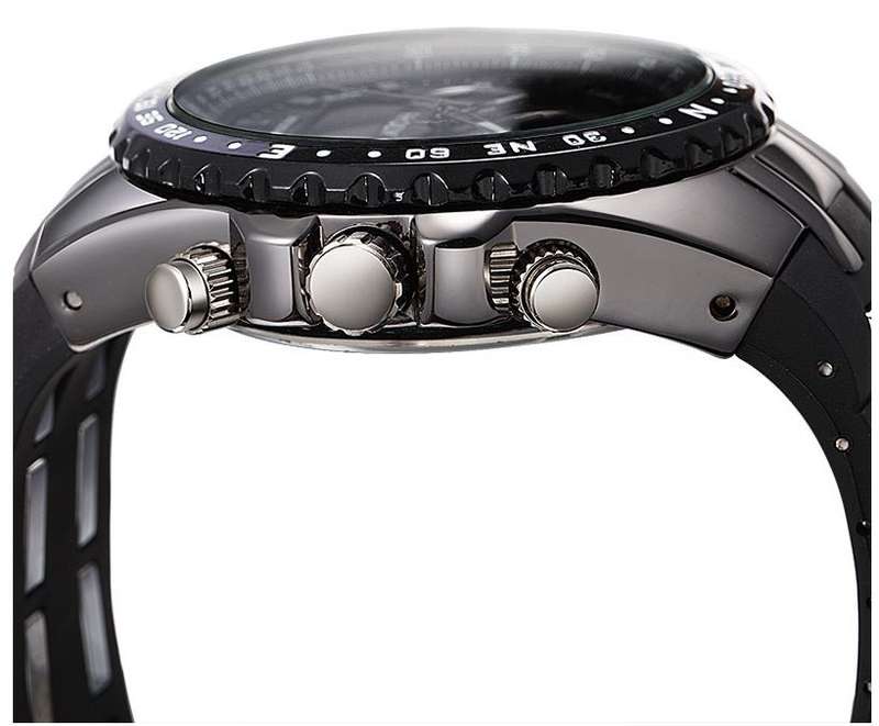 Exquisite Men's Multi Chronograph Watch With LED Back Light in a Complimentary Tin Gift Box