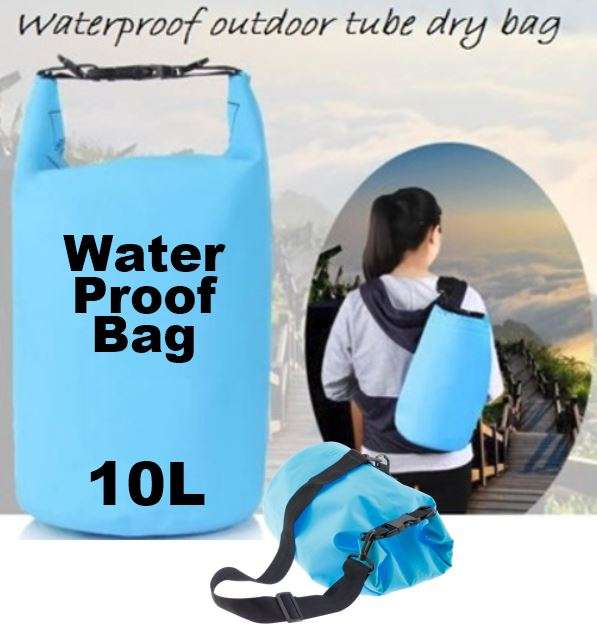 10L Waterproof Backpack, Lightweight, Durable, Foldable with Shoulder Strap