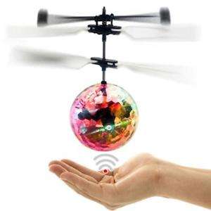 Colourfull Infrared Smart Sensor Flying Disco Ball Helicopter, Light Effects & USB Charging