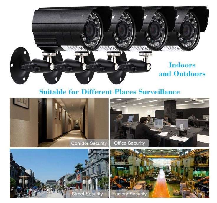 4 Channel CCTV Security Kit With Internet & 5G Phone Viewing, Day & Night Surveillance...