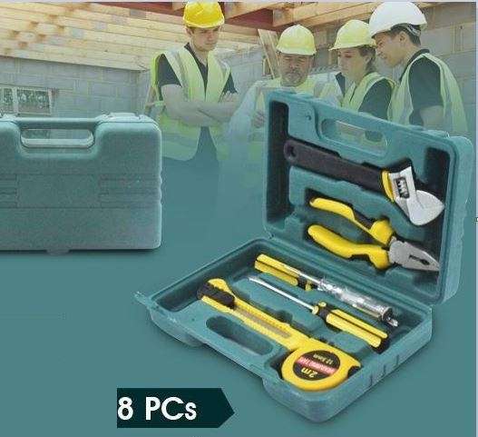 8 Piece Quality Carbon Combination Tool Set, Handy and Ready in a Carry Case