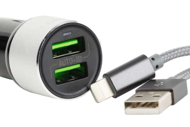 Original LED Ldnio C303 Car Charger with Dual USB 5V/3.6A Quick Charge Full Metal For IOS or Android