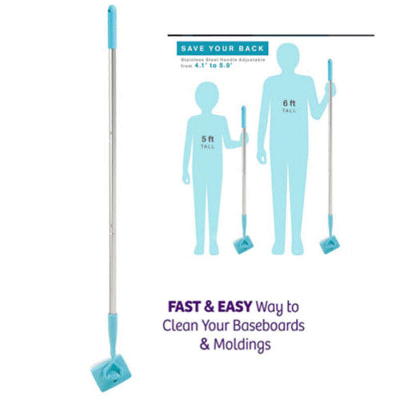 Baseboard Buddy Simply Glide and Dust - Extendable Microfiber Cleaner
