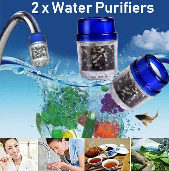 2 X Faucet Water Purifiers, Reducing Chlorine and Removing Impurities in the Water