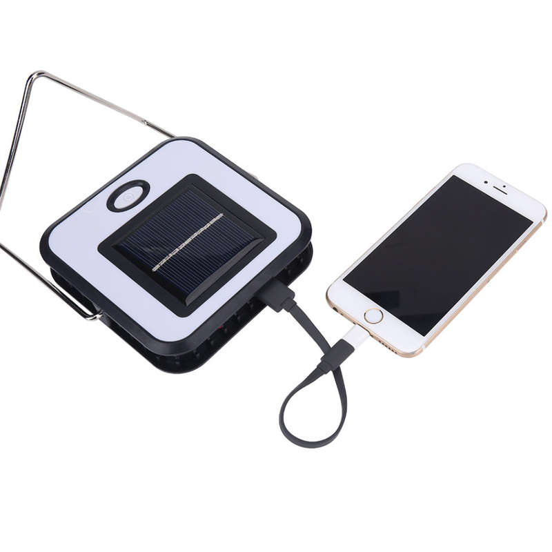 COB LED Solar Power Rechargeable Light & POWER BANK for Charging of Devices, Rotate 360 Degrees