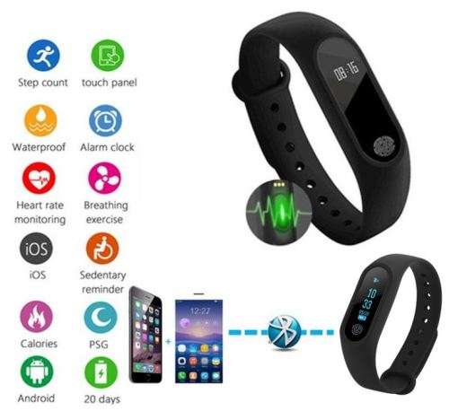Bluetooth Heart Rate Fitness Smart Watch