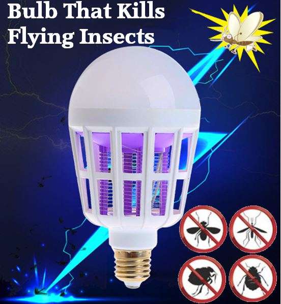 2 in 1 LED Light & Effectively Eliminates Flying Insects, Low Power Consumption & Long Lifespan
