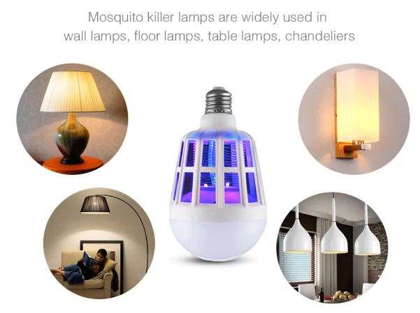 2 in 1 LED Light & Effectively Eliminates Flying Insects, Low Power Consumption & Long Lifespan