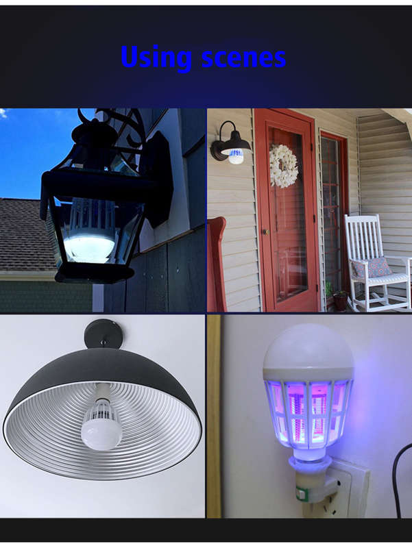 2 in 1 LED Light & Effectively Eliminates Flying Insects, Low Power Consumption & Long Lifespan