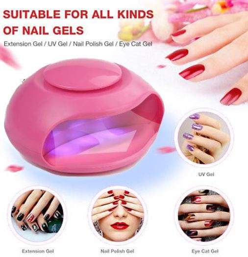 Mini Portable UV Light Nail Dryer - Lightweight, easy to carry, for Salon or Home use