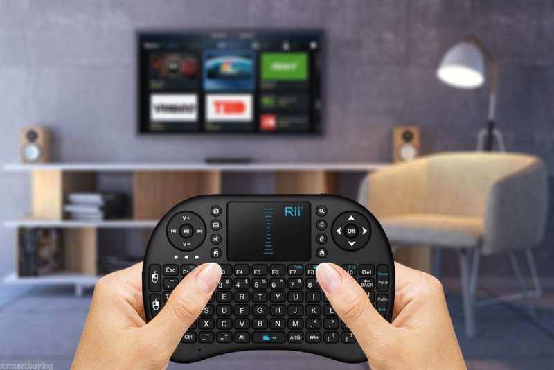 2.4GHz Mini Wireless QWERTY Keyboard, Touch Pad Combo with USB Interface Adapter