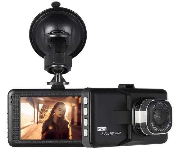 Full HD 1080P 3" Car Camera & Video Recorder, HDMI Port, 3 MP, Night Vision, G-Sensor
