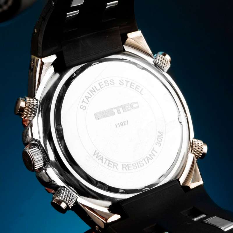 Exquisite Men's Multi Chronograph Watch With LED Back Light in a Complimentary Tin Gift Box