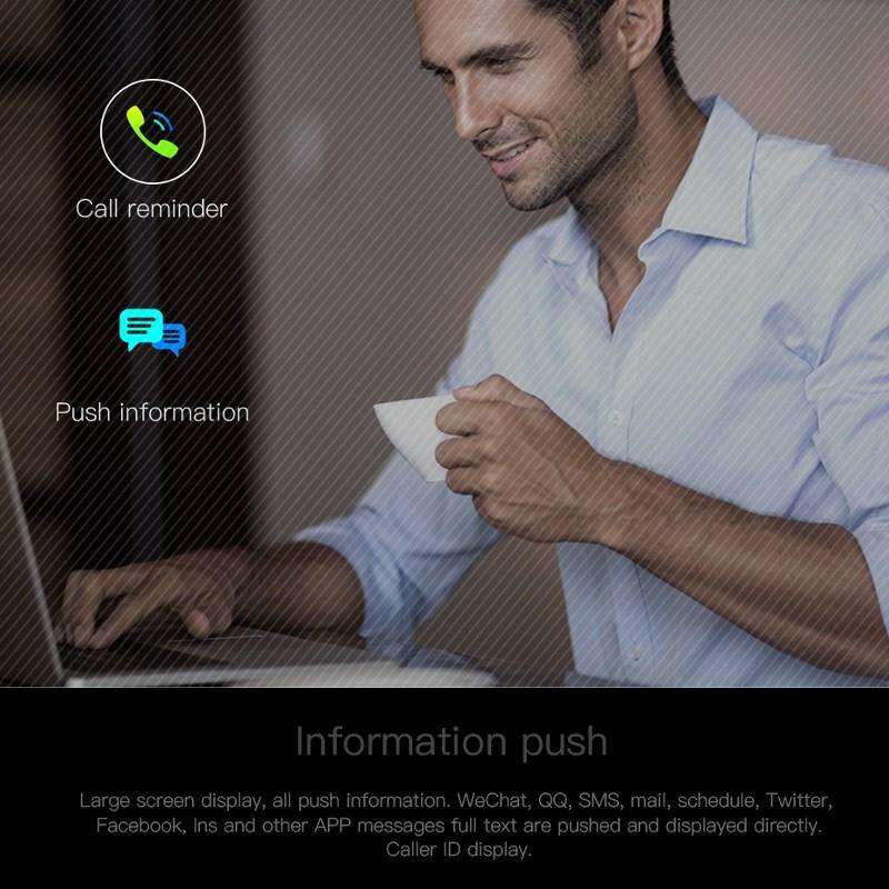 Bluetooth Smart Watch Fitness Tracker - Monitor Heart Rate, Blood Pressure, Blood Oxygen, Calories