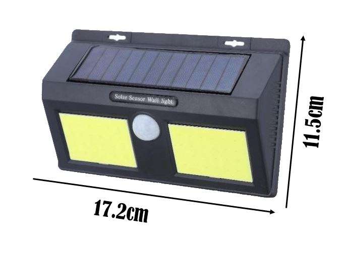 48 LED Solar Power Wall Light, PIR Motion Sensor, Waterproof, Night Sensor & Eco-friendly