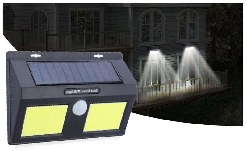 48 LED Solar Power Wall Light, PIR Motion Sensor, Waterproof, Night Sensor & Eco-friendly