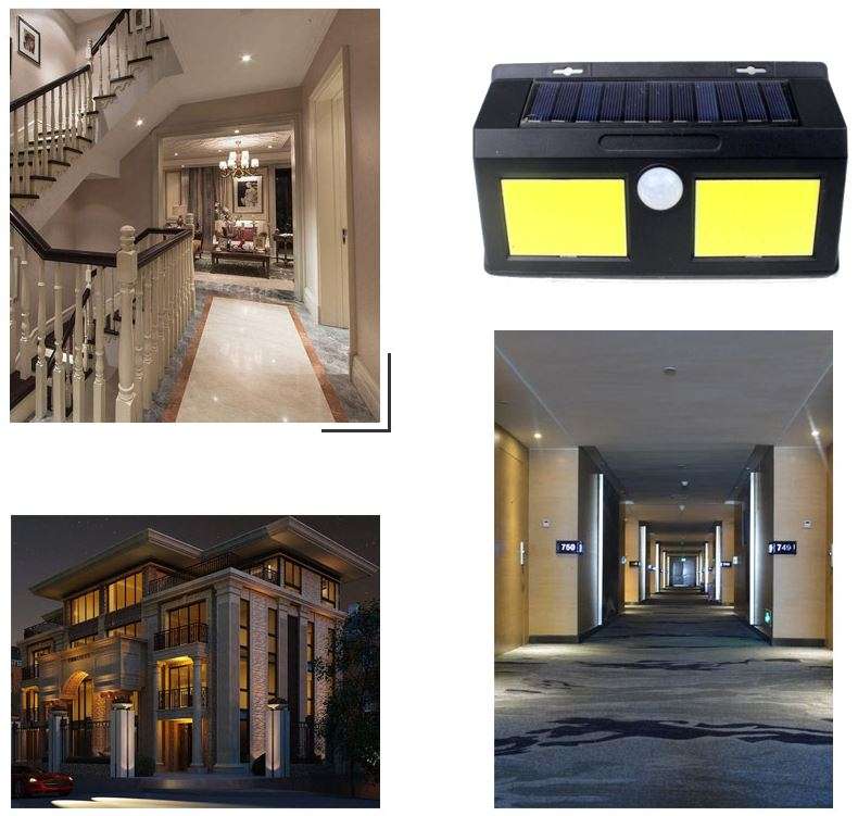 48 LED Solar Power Wall Light, PIR Motion Sensor, Waterproof, Night Sensor & Eco-friendly