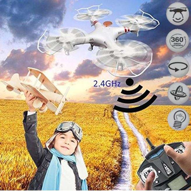 6-Aixs GYRO Remote Control 4CH Drone With LED Lights
