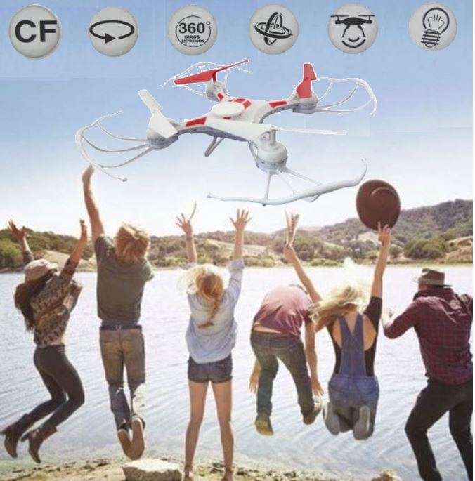 6-Aixs GYRO Remote Control 4CH Drone With LED Lights