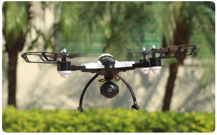 2.4GHz 4CH 6-Axis WIFI Real-Transmission Foldable Camera Drone with LED Lights for Night Flying