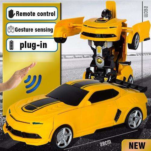 2.4Ghz Gesture Sensing Remote Control TRANSFORMER Robot Car, Xenon Style Lights & Engine Sounds
