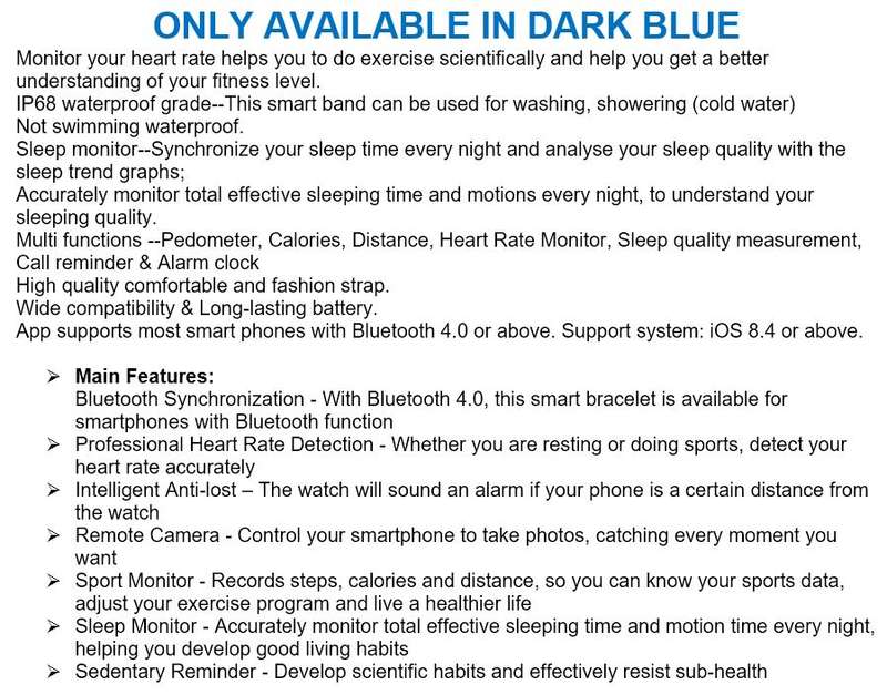 Professional Fitness Smart Watch with Heart Rate Monitor, Exercise Mode, Sleep Monitor etc.