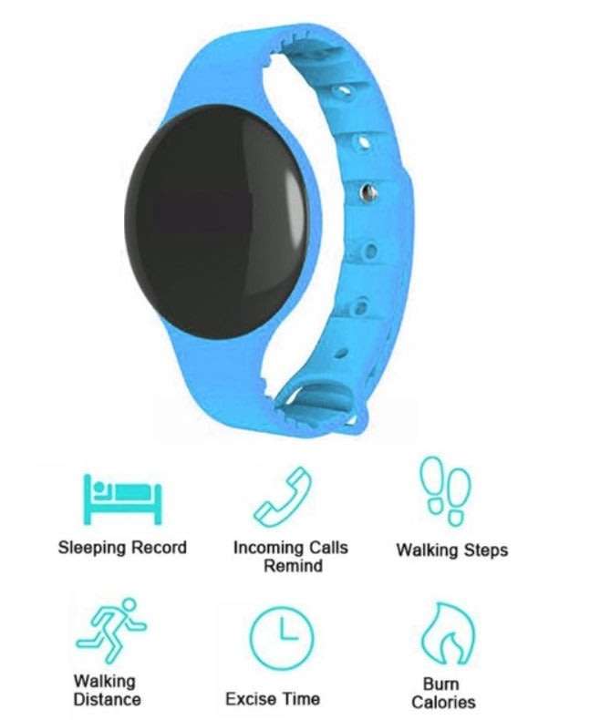 Bluetooth Smart Watch & Fitness Tracker, Pedometer, Calories etc. for Android & iOS Smartphones