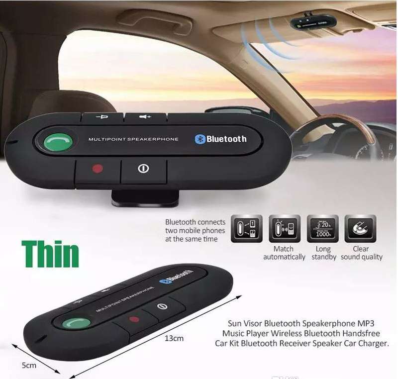Sun Visor Bluetooth MP3 Music Player Speakerphone Car Kit LOWEST COURIER FEES