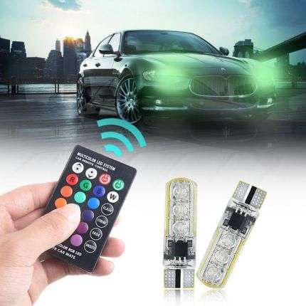 2 X T10 Super Bright LED Car Lights with 4 different modes and last up to 50k hours