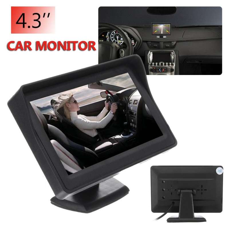 4.3" Car Rearview TFT-LCD Colour Monitor, High Definition with 2 Video inputs