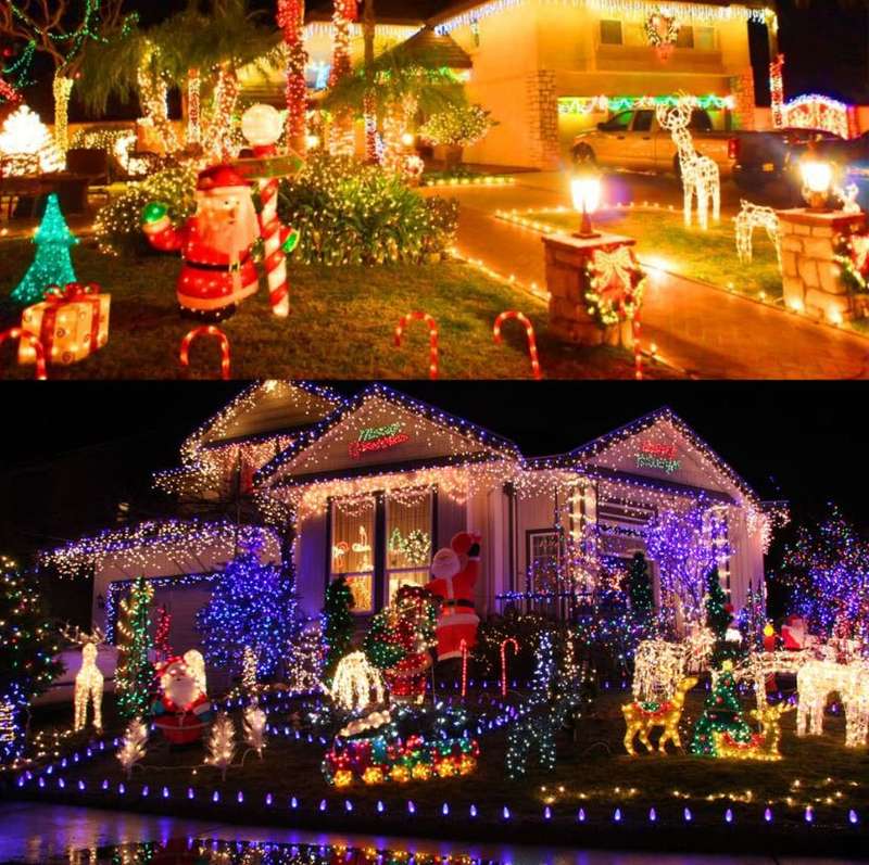100 LED Multi-color Fairy String Lights - 10m, waterproof, 8 Different Flashing Modes
