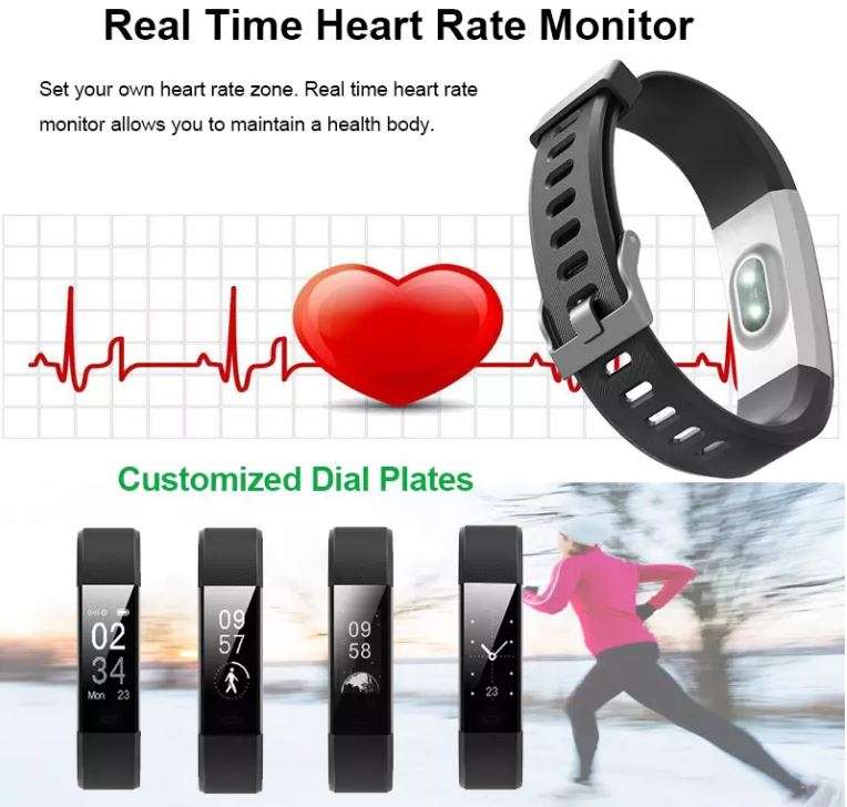 Professional Fitness Smart Watch - Monitor Heart Rate, Blood Pressure, Blood Oxygen, Exercise Mode