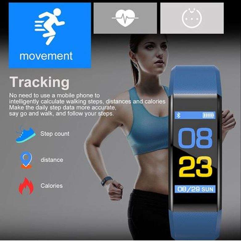 Professional Fitness Smart Watch - Monitor Heart Rate, Blood Pressure, Blood Oxygen, Exercise Mode