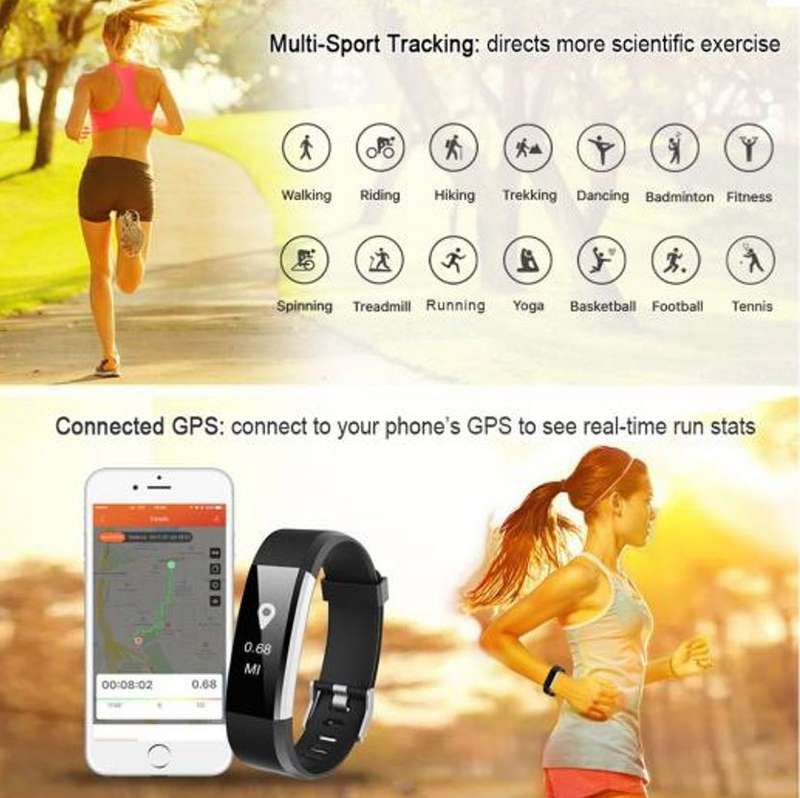 Professional Fitness Smart Watch - Monitor Heart Rate, Blood Pressure, Blood Oxygen, Exercise Mode