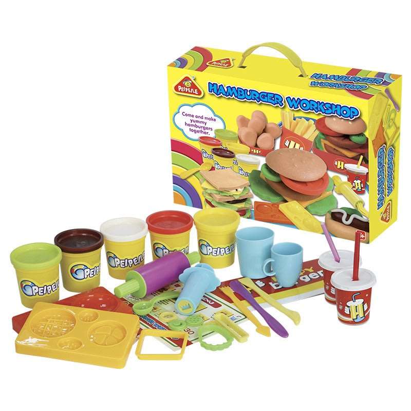 Hamburger Workshop Dough Set - Designed to Develop Creativity, Imagination & Hands-on Skills