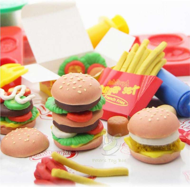 Hamburger Workshop Dough Set - Designed to Develop Creativity, Imagination & Hands-on Skills